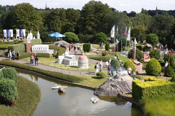 Miniaturnachbildungen im Mini-Europe Park Brüssel